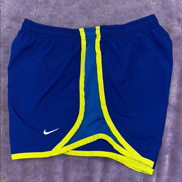 blue and yellow nike shorts